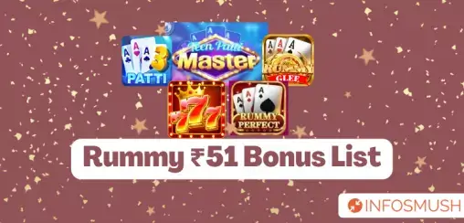 Rummy app list 51 bonus
